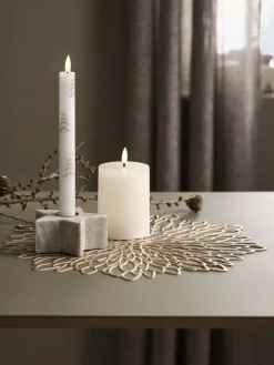 Świeca LED GALAR Ś8xW13cm z wyłącznikiem czasowym biały