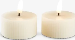 Świeca LED GERI Ś6xW6cm 2szt/op biały