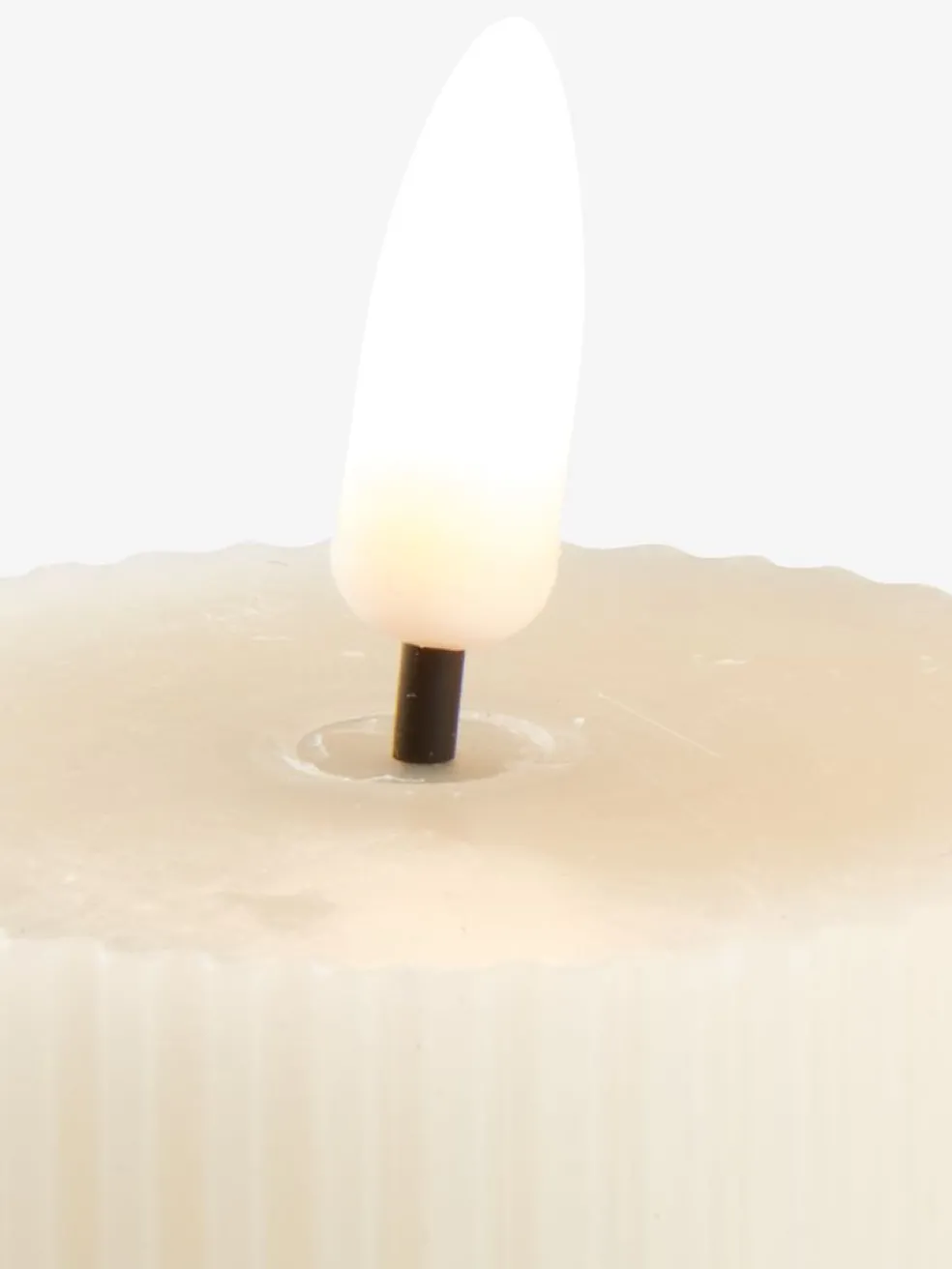 Świeca LED GERI Ś6xW6cm 2szt/op biały