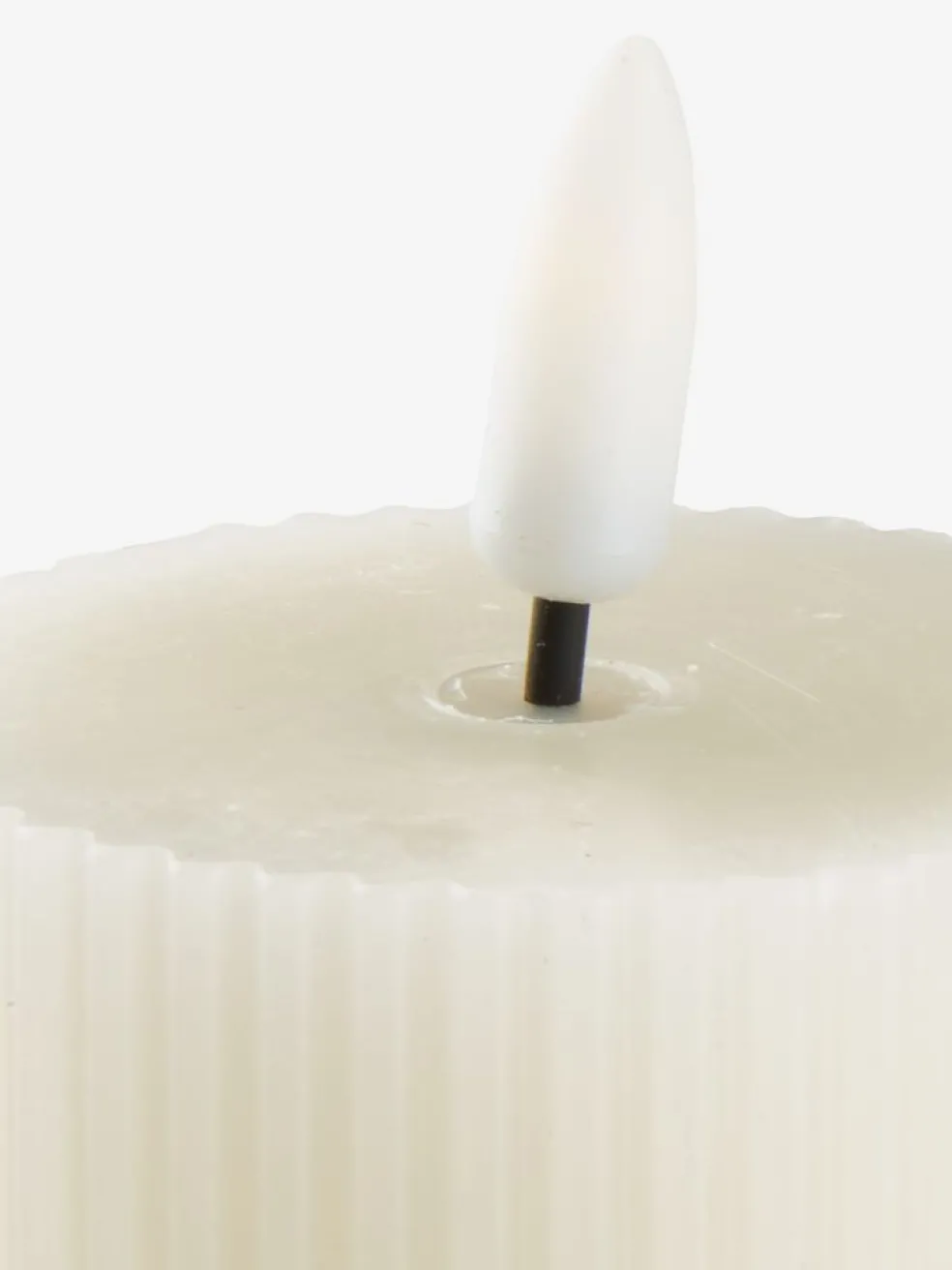 Świeca LED GERI Ś6xW6cm 2szt/op biały