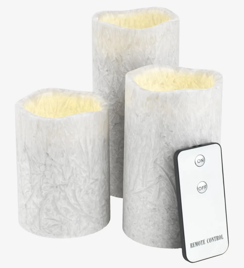 Świeca LED LAVA biały 3szt/op
