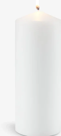 Świeca TORALF Ś8xW20cm biały