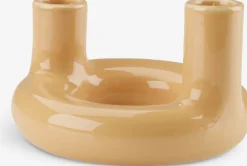 Świecznik JIM Ś13xW9cm żółty