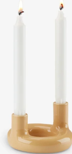 Świecznik JIM Ś13xW9cm żółty