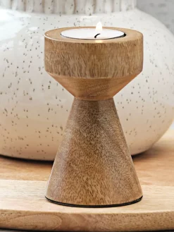 Świecznik JOHAN Ś6xW10cm drewno