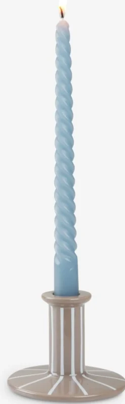 Świecznik MARK Ś10xW8cm szary
