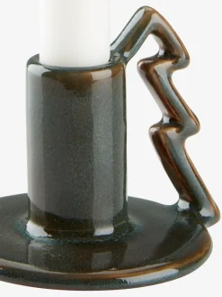 Świecznik STILBIT S10xD9xW8cm kamionka zielony