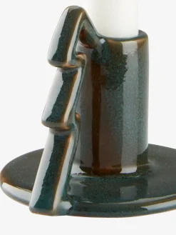 Świecznik STILBIT S10xD9xW8cm kamionka zielony