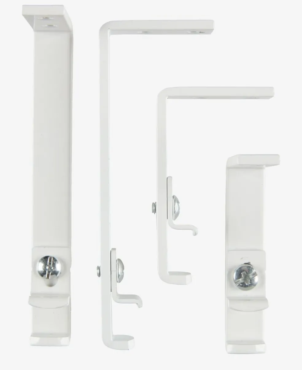 Zawias do karnisza FIXI 10cm biały